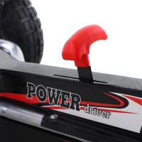 Aosom Pedal Go Kart, 4 Wheels Pedal Ride On for Boys & Girls with Rubber Wheels, Adjustable Seat & Sharp Handling - Red(m-13)