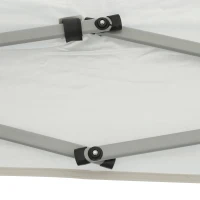 Outsunny 19' x 10' Folding Gazebo Steel Canopy Party Tent With Bag  Off-white(m-10)