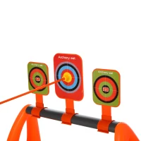 Qaba Children Bow & Arrow Outdoor Archery Set for Boys and Girls Ages 3-6 Years with 3 Arrows, 3 Targets, & Quiver(m-8)