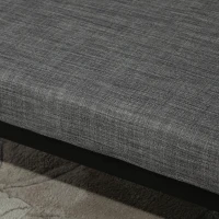 HOMCOM Single Person Chaise Lounger, Modern Sofa Bed with 5 Adjustable Positions, 2 Large Pillows, and Birch Legs, Charcoal Grey(m-13)