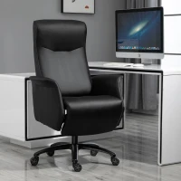 Vinsetto Office Chair High Back Ergonomic Swivel  Computer Recliner Footrest(m-1)