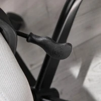 Vinsetto High Back Ergonomic Home Office Desk Chair with Spandex Fabric, Computer Task Chair with Ladder Back, Thick Padding and 360 Swivel Wheels, Grey(m-15)