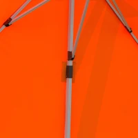 Outsunny 10ft Patio Offset Parasol Umbrella Cantilever Hanging Sun Shade Canopy Shelter 360° Rotation with Stand Orange(m-3)