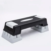 Soozier Aerobic Stepper 3-Level Riser Fitness Cardio Workout Steps 4.7" - 6.7" - 8.7"(m-2)