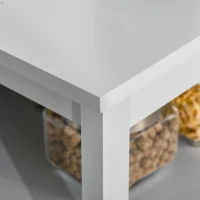 HOMCOM Sideboard Buffet Cabinet with Open Shelf, Glass Doors and Adjustable Shelf, Accent Cabinet for Kitchen, Living Room, Gray(m-15)