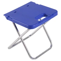Outsunny 28L Cooler Box Folding Picnic Table Chair Set Outdoor Freezer and Foldable Table and 2 Chairs For Garden Camping Hiking Picnic Blue(m-8)