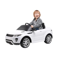 Licensed Range Rover Evoque SQ4 6V Kids Ride On Toy Car Electric Battery Powered w/ Remote (White)(m-2)