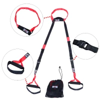 HOMCOM Suspension Body Training Strap - Red&Black(m-8)