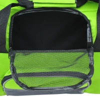 PawHut Pet Carrier Backpack Bag Dog Cat Puppy Net Travel Portable Green & Grey(m-8)