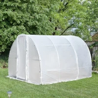 Outsunny Outdoor Portable Polytunnel Greenhouse w/ PE Cover Walk-In(m-1)