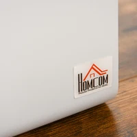 HOMCOM Ethanol Fireplace, 7.75" Tabletop 0.10 Gal, Stainless Steel, Burns up to 2 Hours, White(m-13)