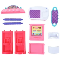 HOMCOM 20 Piece Pretend Play Kitchen and Oven Set(m-12)