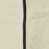 Outsunny 87-Inch Patio Umbrella Cover 600D Waterproof Outdoor Offset Banana Style, Beige and Coffee(m-11)