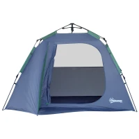 Outsunny 3-4 Person Cabin Tent with Instant Set Up Pop-Up Camping Shelter W/ Removable Waterproof Rainfly, Pack Storage Bag(m-1)