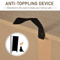 Vinsetto File Cabinet Metal and Wood Under Desk Lateral Filing Cabinet Shelf Adjustable(m-6)