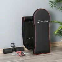 Soozier Foldable Multifunctional Sit Up Dumbbell Bench Adjustable Exercise with Resistant Rope for Home, Office and Gym, Black(m-10)
