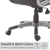 HOMCOM High Back Executive Office Chair Adjustable Tilt Black(m-6)