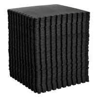 HOMCOM Soft Interlocking Floor Mats 216 Square Feet Waterproof Exercise Workout Mat Kid Play Mat Gymnastics and Home Gym Protective Flooring, 54pcs Black(m-2)