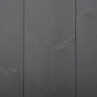 HOMCOM 7' H x 3.5' W Sturdy Sliding Barn Door, Unfinished Solid Spruce Wood Frame with Pre-Drilled Holes - Grey(m-10)