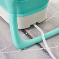 Qaba Folding Baby Bathtub 4pcs Esthetic Basin Sucker Seat Non-Slip Support Portable(m-10)