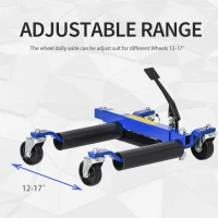 DURHAND Car Dolly Set of 2 with Foot Jack, 4 Wheel(m-6)