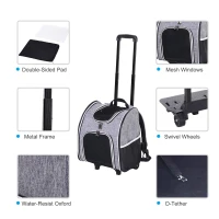 PawHut Pet Carriers Luggage Bag Outgoing Travel Multi-way to carry Portable(m-5)