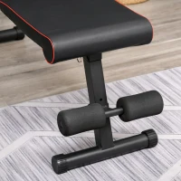 Soozier Foldable Multifunctional Sit Up Dumbbell Bench Adjustable Exercise with Resistant Rope for Home, Office and Gym, Black(m-14)