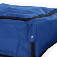 Outsunny 6-Person Folding Camping Bench Chair Sport Seat Folding Cooler Bag w/ Carrying Case(m-9)