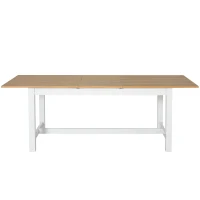 HomCom Expandable Folding Kitchen Dining Table with Elegant Natural Wood Design & Sturdy Construction - Natural(m-7)