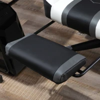 Vinsetto High Back Gaming Chair, Racing Style Ergonomic Computer Desk Chair with Adjustable Height, Retractable Footrest, Headrest and Lumbar Support, Grey(m-13)