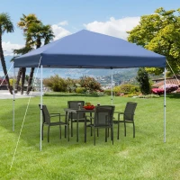 Outsunny 10’X10’ Instant Pop-up Party Tent Outdoor Activity Canopy Sun Shade Fair Beach Gazebo Shelter Commercial Tent w/ Carrying Bag(m-1)