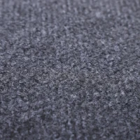 PawHut Foldable 4-Step Pet Stair with Adjustable Height Felt Fabric(m-10)