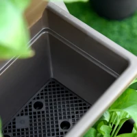 Outsunny 5-Tier Raised Garden Bed with 5 Planter Box, Outdoor Plant Stand Grow Containers with Leaking Holes for Balcony Patio Outdoor, Black(m-9)