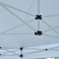 Outsunny 29'x10' Pop Up Party Tent Foldable Garden  Event Canopy Outdoor Activity Sun Shade Shelter Easy Portable with Wheeled Carrying Bag White(m-7)
