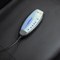 HOMCOM Luxury Faux Leather Heated Vibrating 8 Point Massage Recliner Chair with 360 Swivel and Remote, Black(m-15)