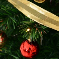 HOMCOM 7ft Tall Pre-Lit Artificial Fiber Optic LED Lighted Christmas Tree(m-17)