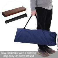 Outsunny Portable Roll-up Aluminum Folding Picnic Table Outdoor Lightweight BBQ Party, with Carrying Bag(m-5)