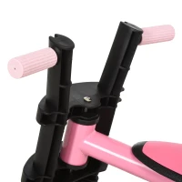 Qaba 3 Wheel Kids Tricycle Toddler Walking Trikes with Adjustable Seat for 3-6 Years old Boys & Girls Pink(m-7)