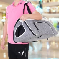 PawHut Pet Carriers Wheel Luggage Bag Outgoing Travel Multi-way to carry Portable(m-1)