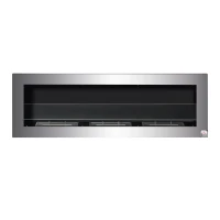 HOMCOM Ethanol Fireplace, 47.25" Wall-Mount 0.3 Gallon Steel 215 Sq Ft., Burns up to 3 Hours, Silver(m-11)