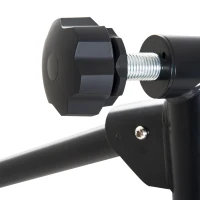 Soozier Indoor Magnetic Bike Trainer Exercise Bicycle Stand Foldable w/ Front Wheel Block Black(m-7)