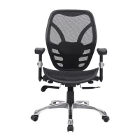 HomCom Mesh Ergonomic Home Office Desktop Computer Chair - Black(m-2)
