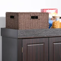 HOMCOM 71" Freestanding Kitchen Pantry Cabinet, Tall Storage Cabinet with 4 Doors and Drawer for Dining Room, Coffee(m-10)