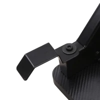 HOMCOM 47 inch Gaming Desk, Racing Style Computer Table, Home Office Workstation with Rotatable Cup Holder, Headphone Hook, Gamepad Stand, Wire Port, Black(m-7)