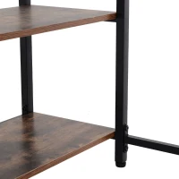 HOMCOM 47" Modern/Industrial Computer Writing Desk with 2 Storage Shelves for Home Office, Study, or Game Room(m-14)