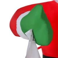 HOMCOM 8ft Christmas Inflatable Santa Claus with Toy List, Outdoor Blow-Up Yard Decoration with LED Lights Display(m-12)