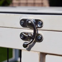 PawHut 64" Outdoor Rabbit Hutch Playpen, Wooden Tortoise House Habitat, Bunny Cage with Run and Enclosed Cover, for Rabbits, Chickens, Ducks, Indoor, Brown(m-14)