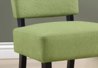 Monarch Contemporary Upholstered Accent Armless Slipper Chair - Lime Green(m-3)