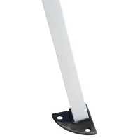 Outsunny 8x8ft Pop Up Tent Outdoor Canopy Event Sunshade Shelter w/ Slant Leg and Carrying Bag, White(m-11)