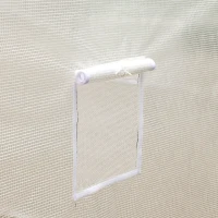 Outsunny 10' x 9.5' x 8' Outdoor Walk-In Tunnel Greenhouse with 5 Roll-Up Windows, Zippered Door, & Weather Cover(m-8)